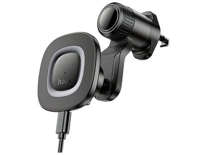 Caricabatterie Auto Wireless HOCO HW30, 15W, 1.67A, Nero