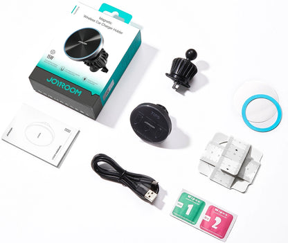 Caricabatterie Auto Wireless Joyroom JR-ZS240 Pro, 15W, 1.67A, Nero