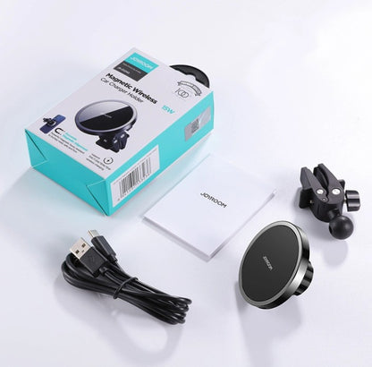 Caricabatterie Auto Wireless Joyroom JR-ZS240 Air Vent, 15W, 1.67A, Nero