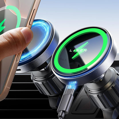 Caricabatterie Auto Wireless Lisen, 15W, 1.67A, Nero YL0223070007