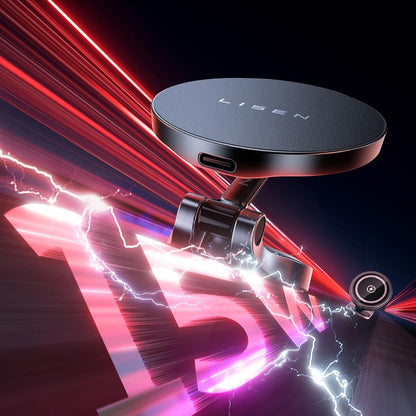Caricabatterie Auto Wireless Lisen, 15W, 1.67A, Nero YL0223090006