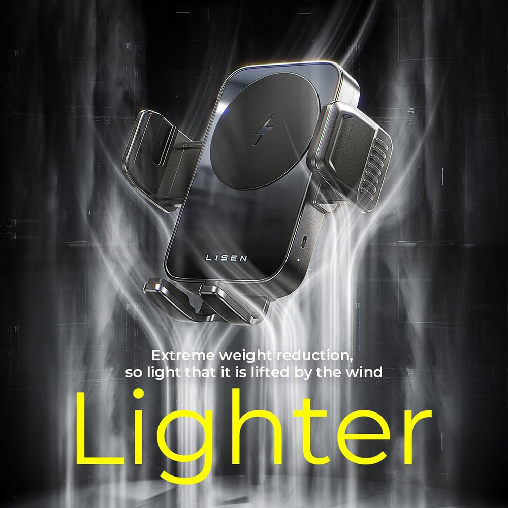 Caricabatterie Auto Wireless Lisen W605, 15W, 1.67A, Nero YL0225030014