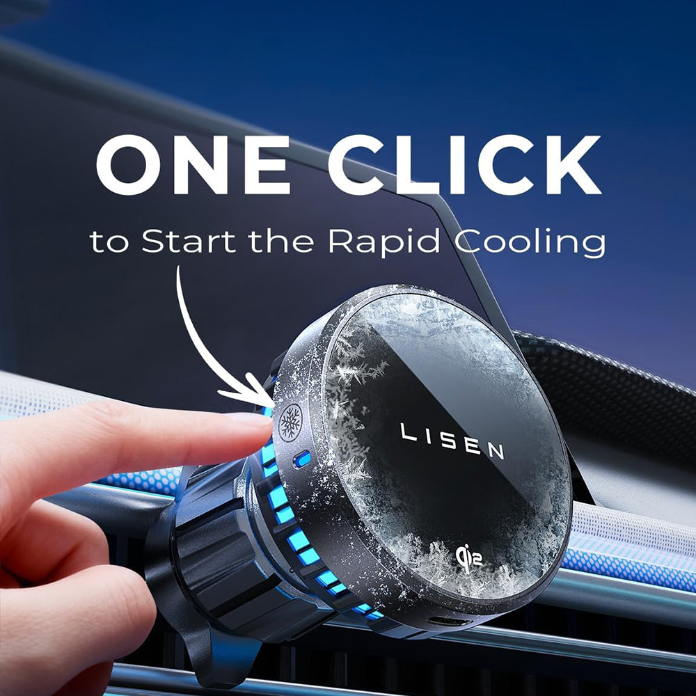 Caricabatterie Auto Wireless Lisen W701, 15W, 1.67A, Nero YL0224060042