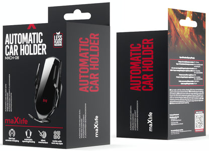 Caricabatterie Auto Wireless MaXlife MXCH-08, 15W, 1.67A, Nero