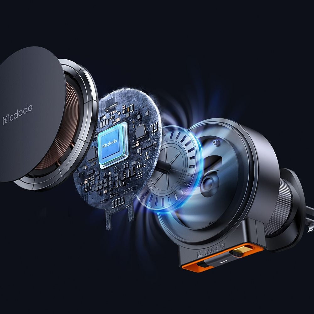 Caricabatterie Auto Wireless McDodo CH-0090, 15W, 1.67A, Nero