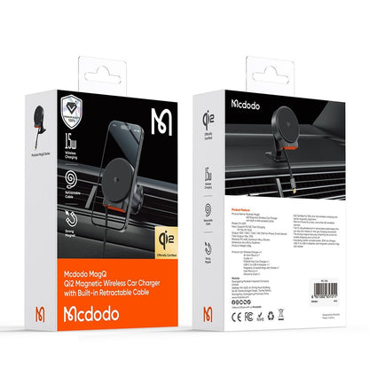 Caricabatterie Auto Wireless McDodo CH-0090, 15W, 1.67A, Nero