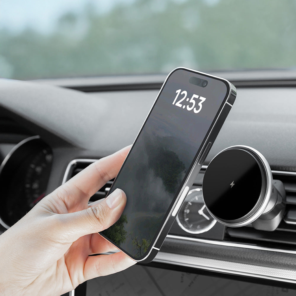 Caricabatterie Auto Wireless Proove Magic Circle, 15W, 1.67A, Argento WHMC15020006