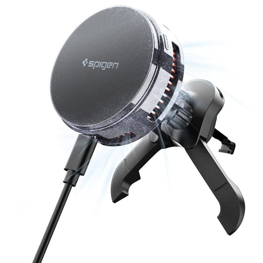 Caricabatterie Auto Wireless Spigen Essential, 25W, 1.67A, Nero