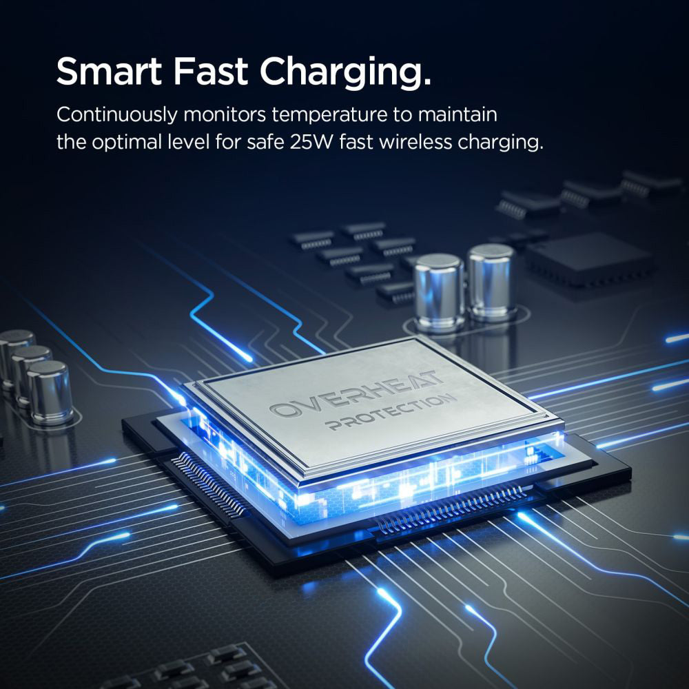 Caricabatterie Auto Wireless Spigen Essential, 25W, 1.67A, Nero