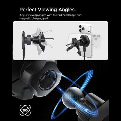Caricabatterie Auto Wireless Spigen EV15MAQ Essential, 15W, 1.67A, Nero ACP10513