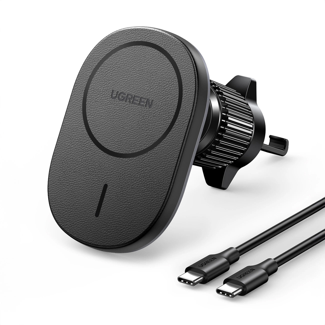Caricabatterie Auto Wireless UGREEN CD345 Vent, 15W, 1.67A, Nero