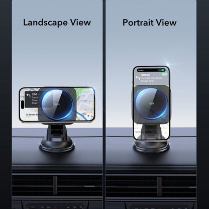 Caricabatterie Auto Wireless ESR Halolock Dash, 15W, 1.67A, Nero