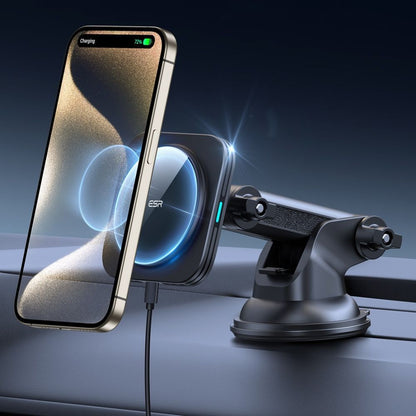 Caricabatterie Auto Wireless ESR Halolock Dash, 15W, 1.67A, Nero