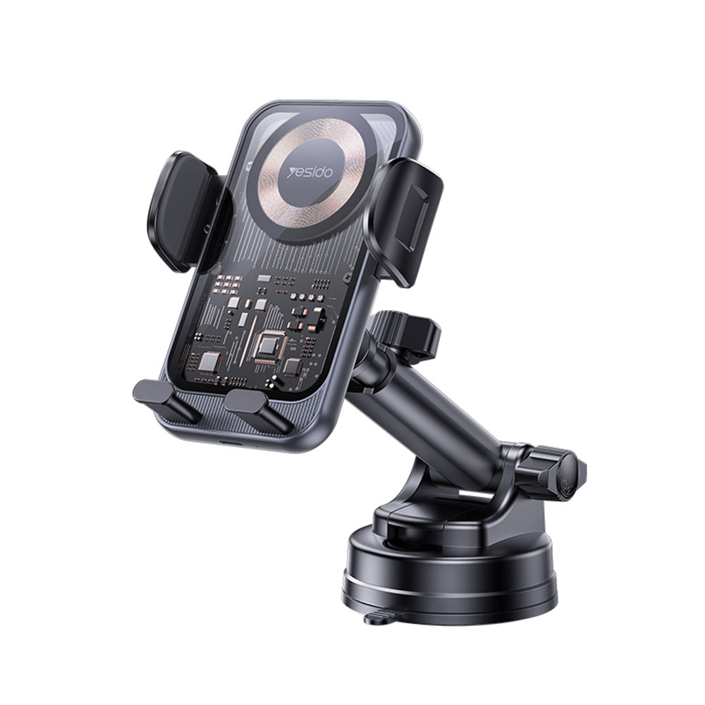 Caricabatterie Auto Wireless Yesido C307, 15W, 1.67A, Nero