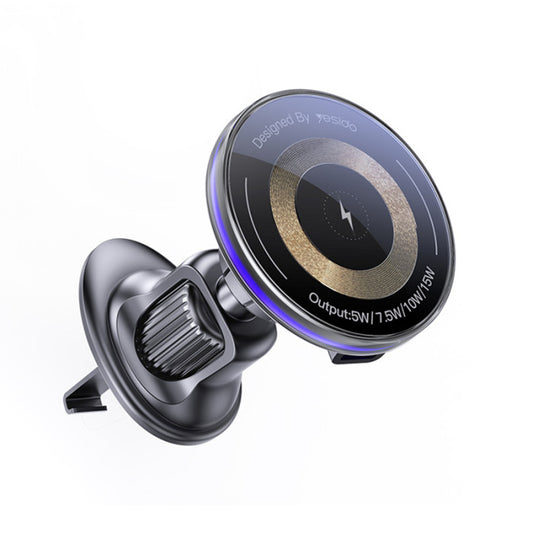 Caricabatterie Auto Wireless Yesido C308, 15W, 1.67A, Nero