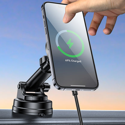 Caricabatterie Auto Wireless Yesido DS30, 15W, 1.67A, Nero