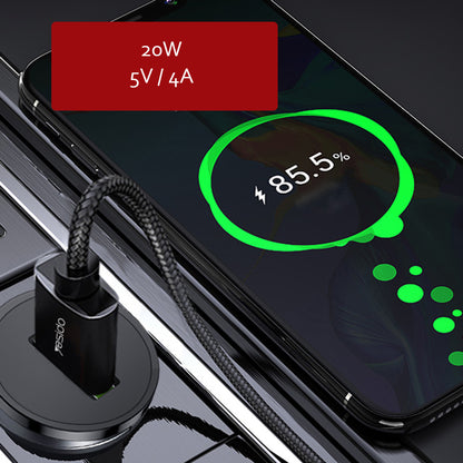 Caricabatterie Auto Yesido Y38, 18W, 3A, 1 x USB-A, Nero