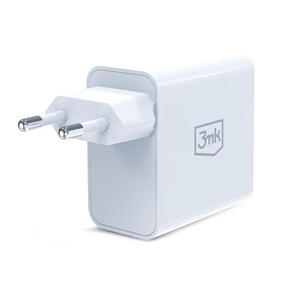 Caricatore da rete 3MK FlowPower, 45W, 1 x USB-A - 1 x USB-C, Bianco