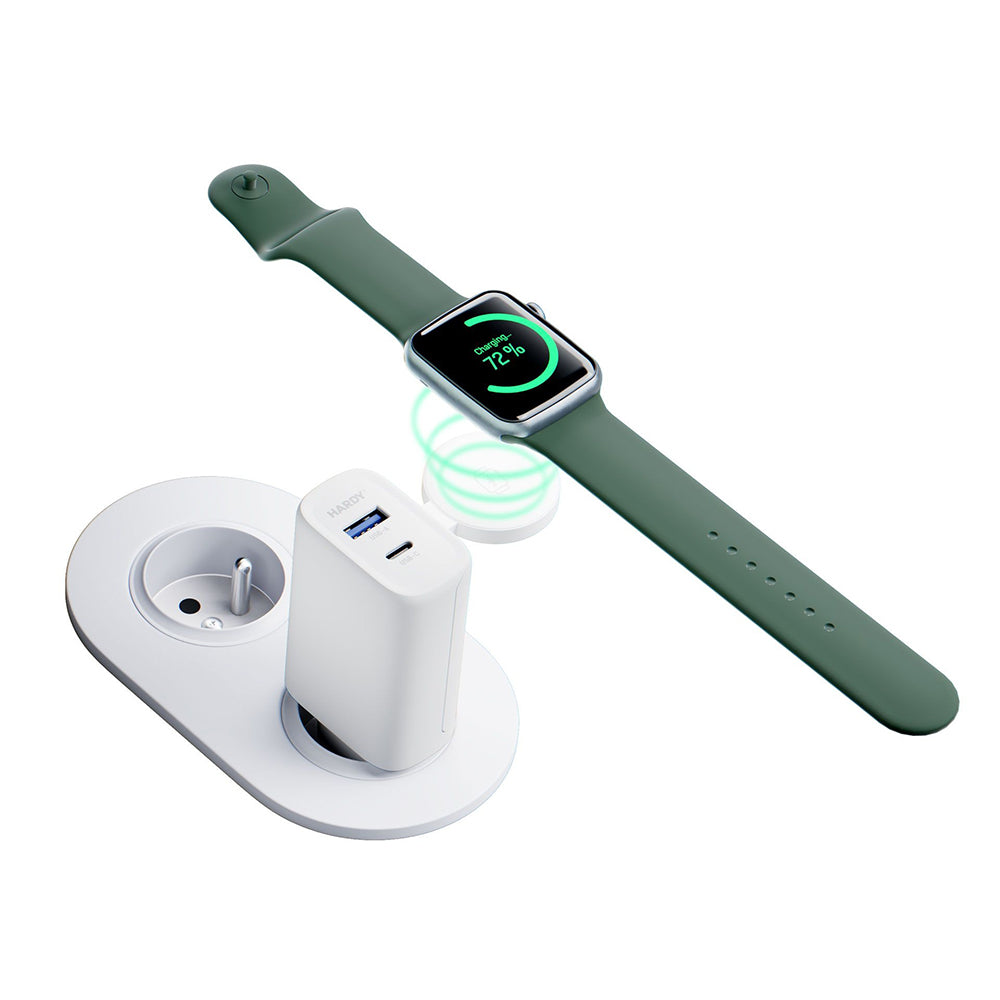 Caricabatterie Rete 3MK Hardy 2in1, 33W, 3A, 1 x USB-A - 1 x USB-C, Bianco