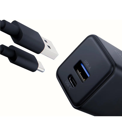 Caricabatterie Retea 3MK Hyper, 20W, 3A, 1 x USB-A - 1 x USB-C, Nero