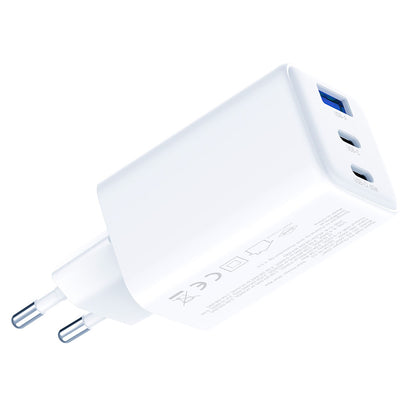 Caricabatterie Retea 3MK Hyper, 65W, 3.25A, 1 x USB-A - 2 x USB-C, Bianco