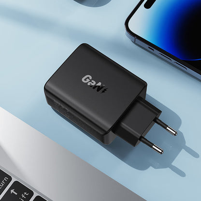 Caricatore da rete Acefast A61, 45W, 3A, 2 x USB-A - 2 x USB-C, Nero
