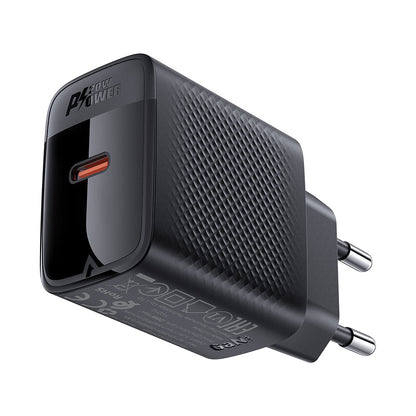 Acefast A82 Network Charger, 20W, 3A, 1 x USB-C, Black