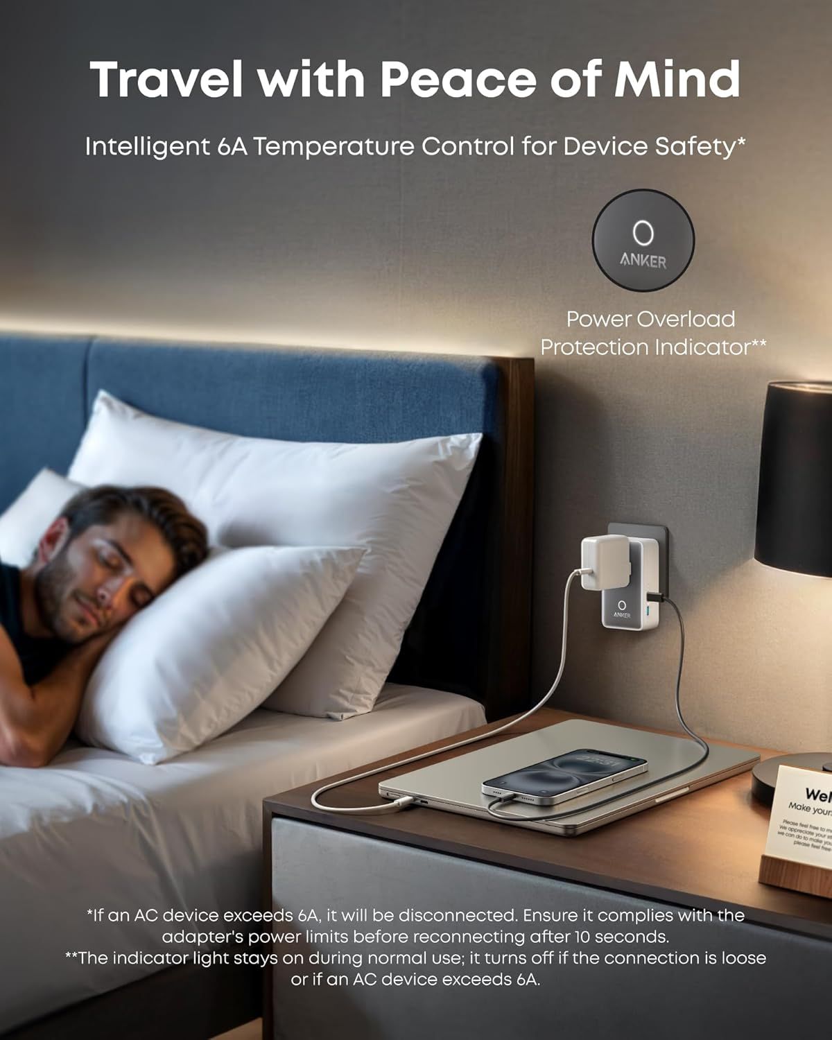 Caricabatterie da Rete Anker Nano Travel, 20W, 3A, 2 x USB-A - 2 x USB-C, Bianco A9215H21