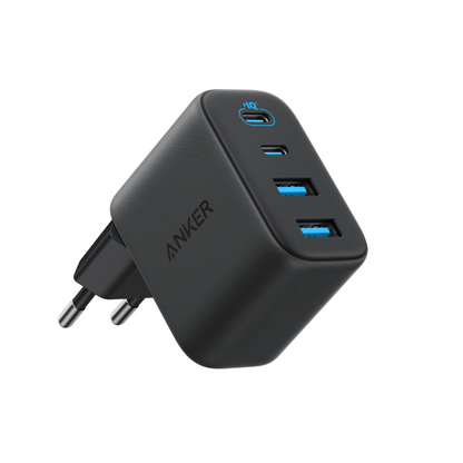 Caricatore da rete Anker Zolo, 50W, 3A, 2 x USB-A - 2 x USB-C, Nero A121EG11