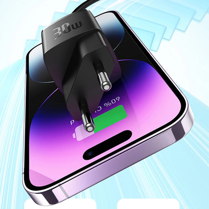 Caricabatterie da Rete Baseus Cube Pro, 30W, 3A, 1 x USB-C, Nero CCXF000301