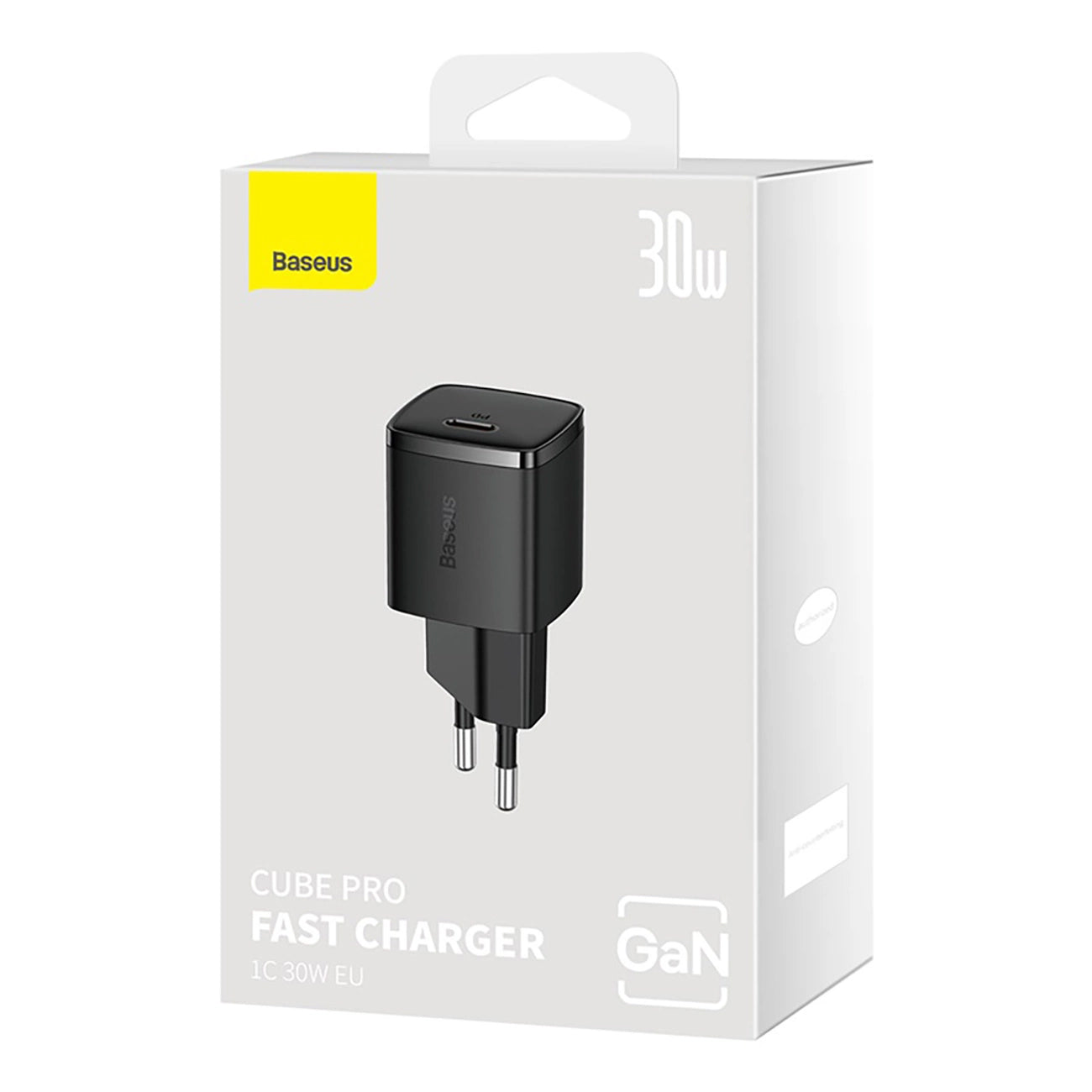 Caricabatterie da Rete Baseus Cube Pro, 30W, 3A, 1 x USB-C, Nero CCXF000301