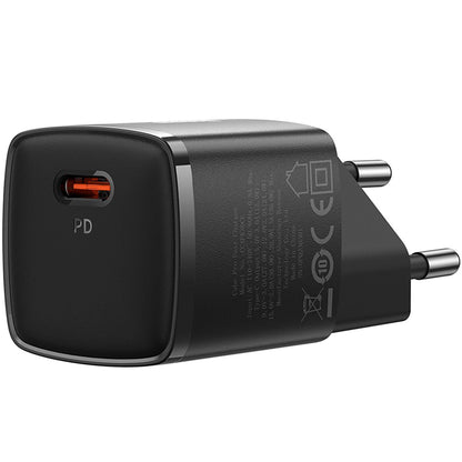 Caricabatterie da Rete Baseus Cube Pro, 30W, 3A, 1 x USB-C, Nero CCXF000301