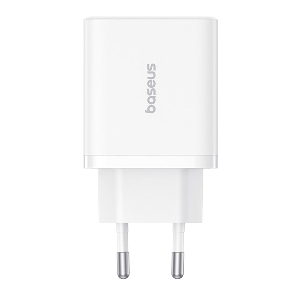 Caricabatterie Retea Baseus Cube, 30W, 3A, 2 x USB-A - 1 x USB-C, Bianco P10111402213-00