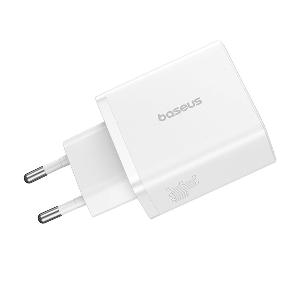 Caricabatterie Retea Baseus Cube, 30W, 3A, 2 x USB-A - 1 x USB-C, Bianco P10111402213-00