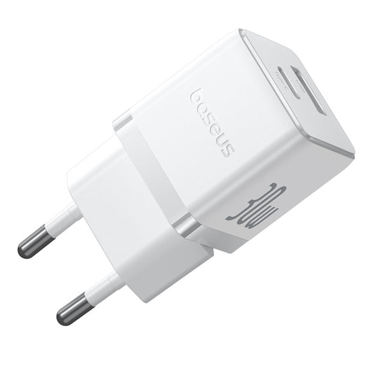 Caricabatterie Rete Baseus Palm, 30W, 3A, 1 x USB-A - 1 x USB-C, Bianco P1011160A213-00