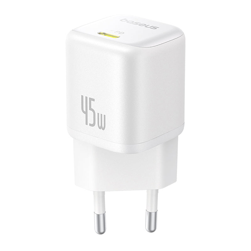 Caricabatterie Rete Baseus PicoGo, 45W, 3A, 1 x USB-C, Bianco P10176800213-00