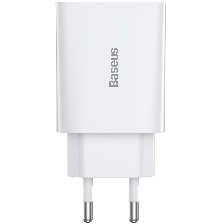 Caricabatterie da Rete Baseus Speed Mini, 20W, 3A, 1 x USB-C, Bianco CCFS-SN02