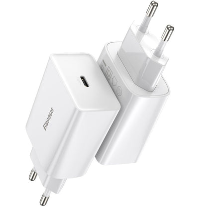Caricabatterie da Rete Baseus Speed Mini, 20W, 3A, 1 x USB-C, Bianco CCFS-SN02