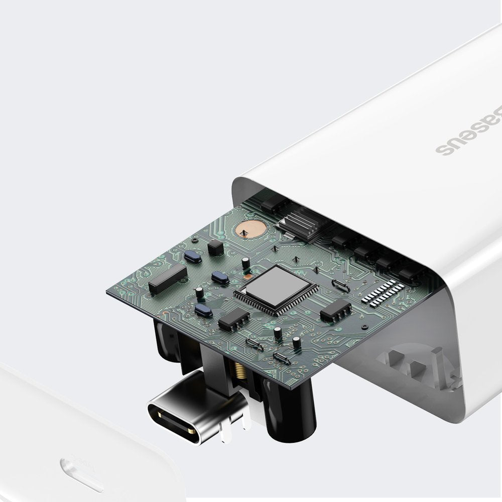 Caricabatterie da Rete Baseus Speed Mini, 20W, 3A, 1 x USB-C, Bianco CCFS-SN02