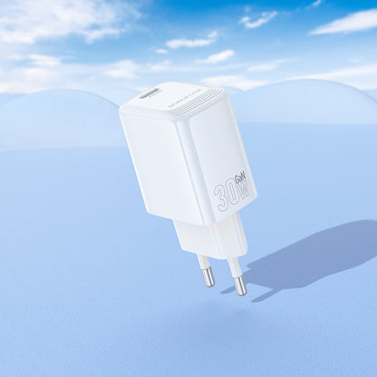 Caricabatterie Retea Borofone BN28 Fuente, 30W, 3A, 1 x USB-C, Bianco