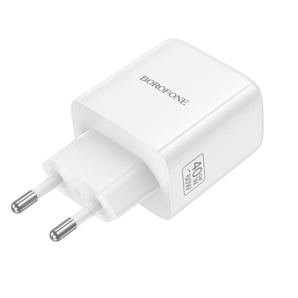 Caricatore da rete Borofone BN33 Fuente, 40W, 1 x USB-C, Bianco