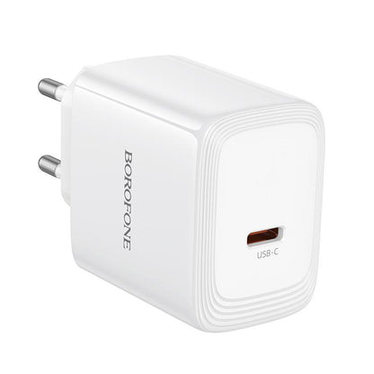 Caricatore da rete Borofone BN33 Fuente, 40W, 1 x USB-C, Bianco