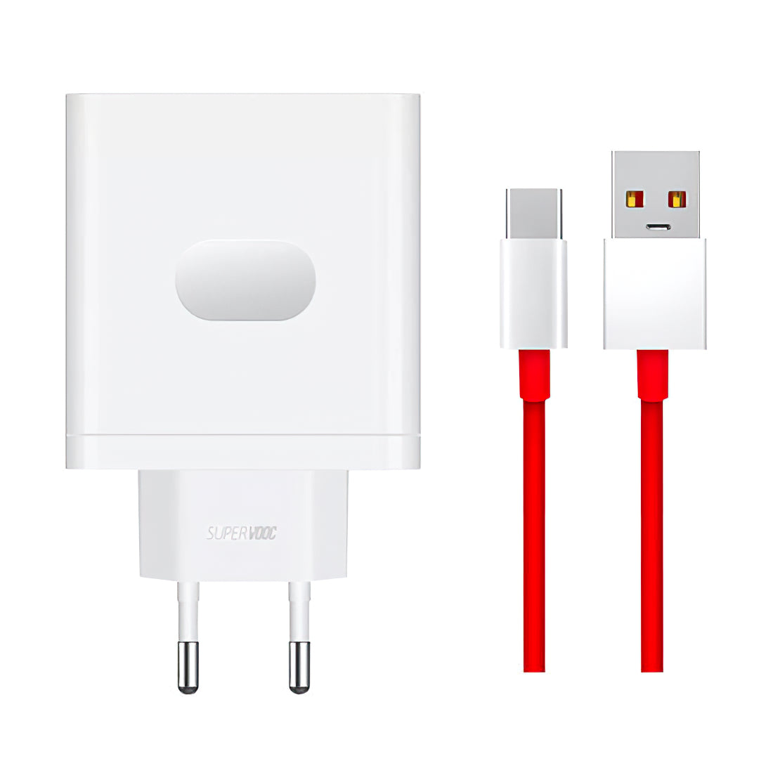 Caricabatterie da rete con cavo USB-C OnePlus VCBA0BEH, 100W, 9.1A, 1 x USB-A, Bianco 5461100521