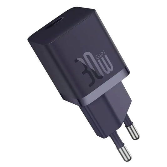 Baseus GaN Mini 1C USB-C Network Charger with Cable, 30W, 3A, 1 x USB-C, Purple P10110902523-00