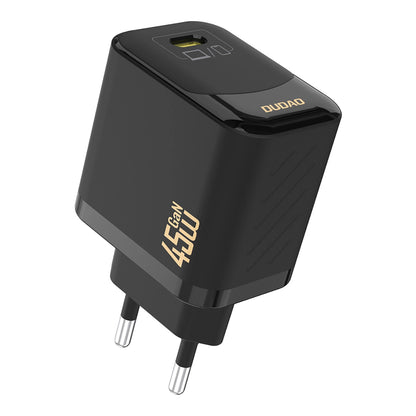 Caricabatterie da Rete con Cavo USB-C Dudao A28C, 45W, 3A, 1 x USB-C, Nero
