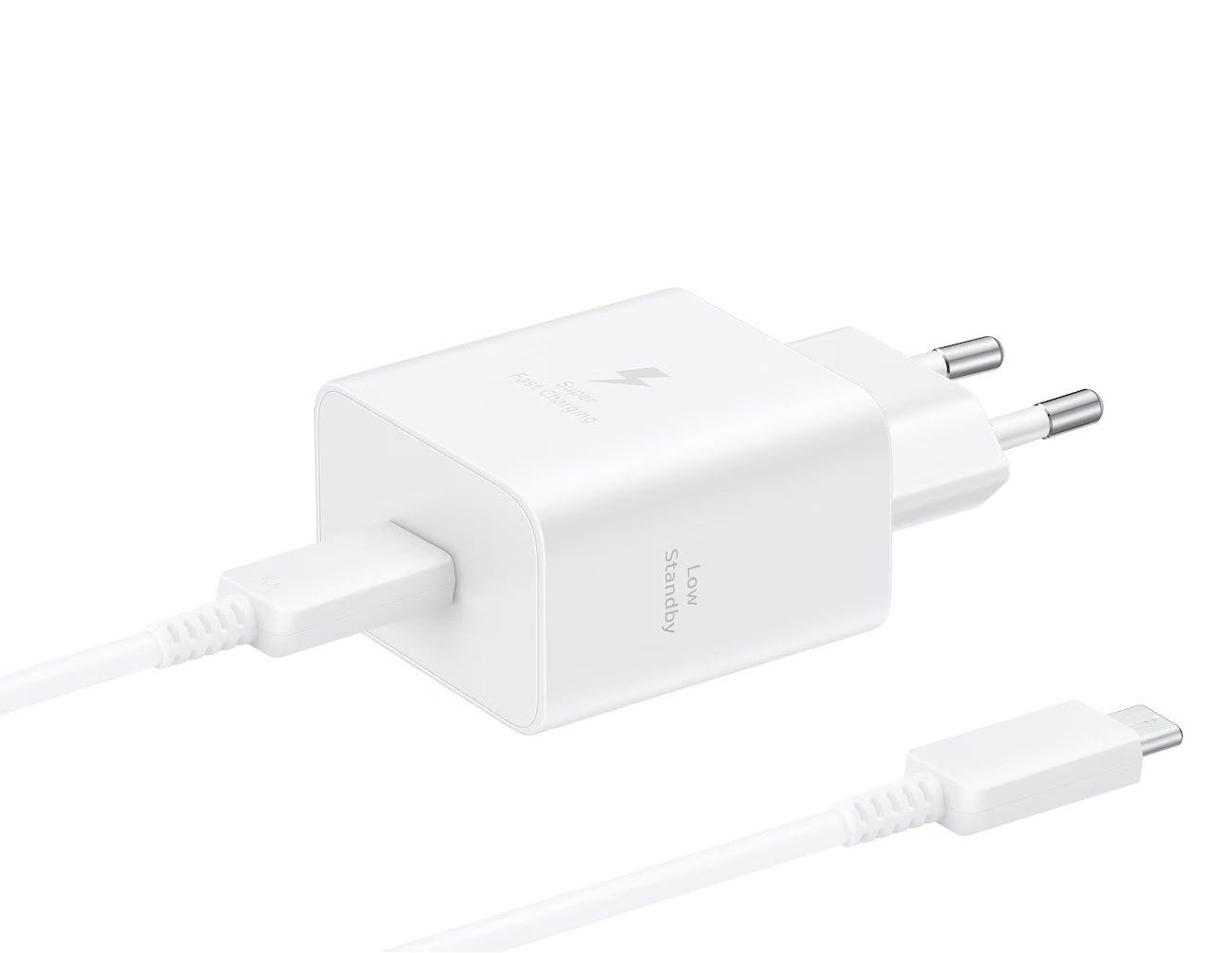Caricabatterie da Rete con Cavo USB-C Samsung, 45W, 4.05A, 1 x USB-C, Bianco EP-T4511XWEGEU