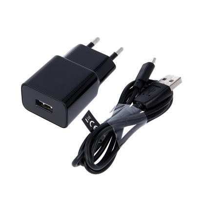 Caricabatterie da rete con cavo microUSB MaXlife MXTC-01, 10.5W, 2.1A, 1 x USB-A, Nero