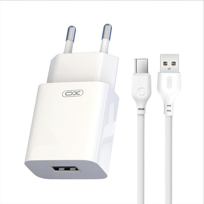 Caricatore da Rete con Cavo USB-C XO Design L99, 12W, 2.4A, 1 x USB-A, Bianco