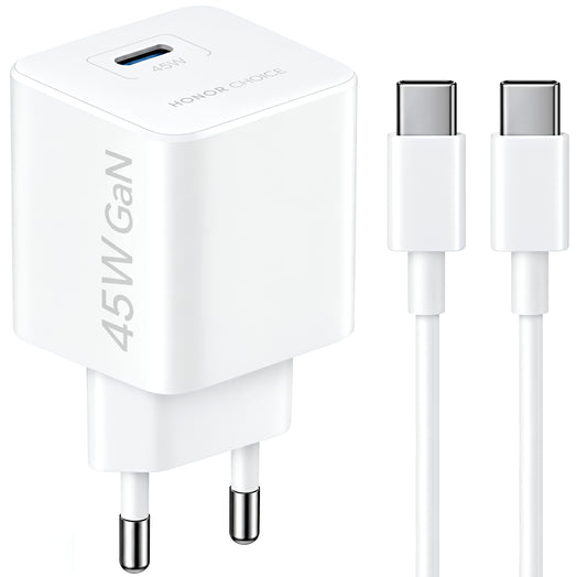 Caricatore da rete con cavo USB-C Honor Choice CP045E, 45W, 3A, 1 x USB-C, Bianco 5504ALHP