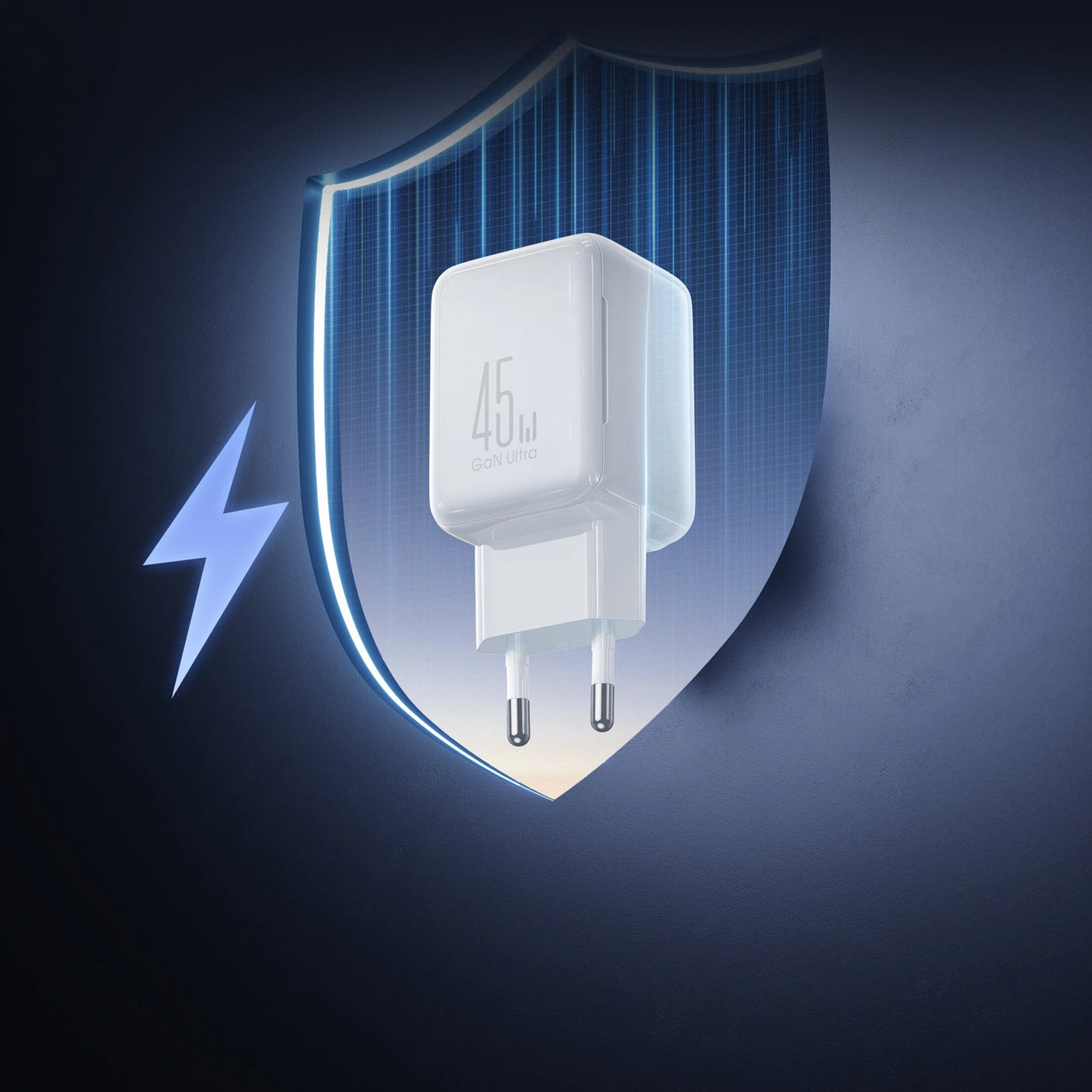 Caricabatterie Rete con Cavo USB-C Joyroom JR-TCL05, 45W, 3A, 2 x USB-C, Bianco